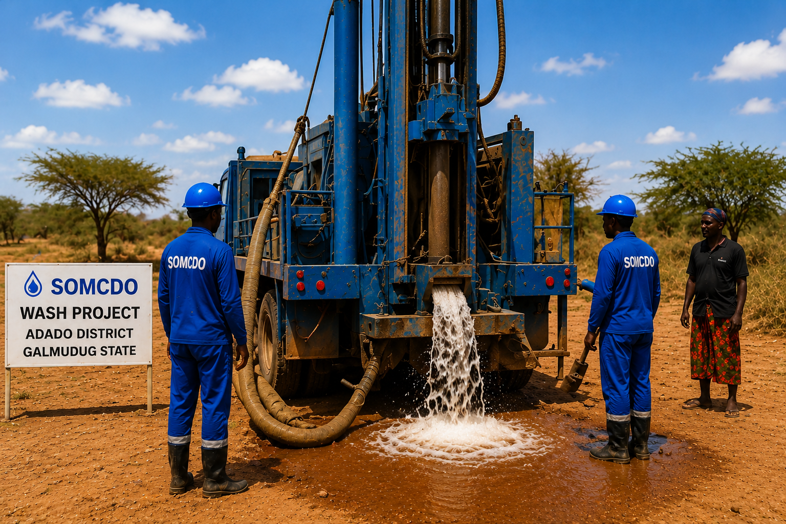 Emergency Borehole Restores Safe Water in Adado